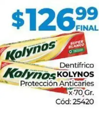 Diarco Dentífrico Kolynos x 70 gr oferta