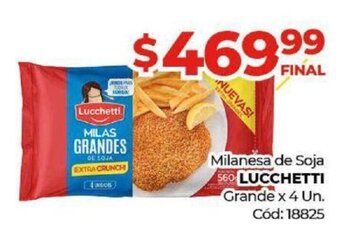 Diarco Milanesa De Soja Lucchetti oferta