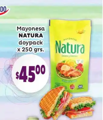 Unico Supermercados Natura Mayonesa Doypack 250grs oferta