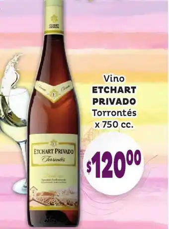Unico Supermercados Etchart Privado Vino Torrontés 750cc oferta