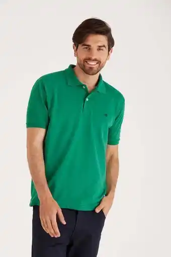 Macowens Chomba piqué lisa verde oferta