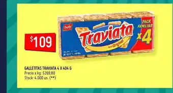 Walmart Galletitas Traviata 4 x 404g oferta