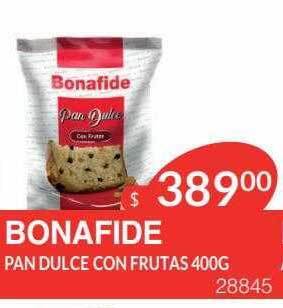 Masivos Bonafide pan dulce con frutas oferta