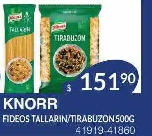 Masivos Knorr fideos tallarin tirabuzon oferta