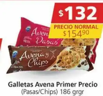 Supermercados Aiello Galletas avena primer precio pasas-chips 186 grgr oferta