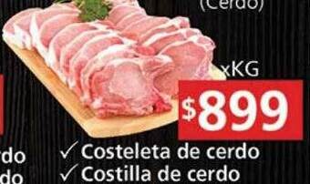 Supermercados Aiello Costeleta de cerdo costilla de cerdo oferta