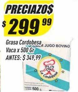 Supermercados Comodin Grasa cordobesa vaca x 500 gr oferta