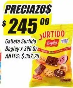 Supermercados Comodin Galleta surtido bagley x 390 gr oferta