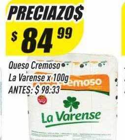 Supermercados Comodin Queso cremoso la varense oferta