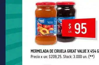 Walmart Great Value Mermelada De Ciruela 454g oferta