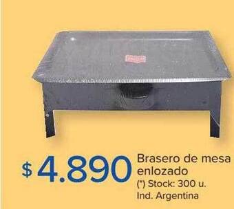 Carrefour Brasero de mesa enlozado oferta