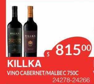 Masivos Killka vino cabernet malbec oferta