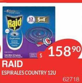 Masivos Raid espirales country oferta