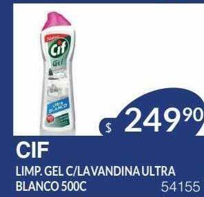 Masivos Cif limp gel c lavandina ultra blanco oferta