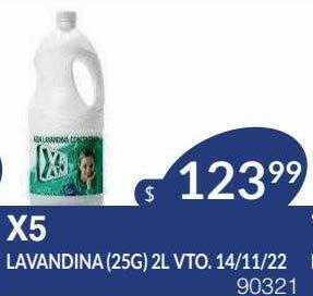 Masivos X5 lavandina oferta