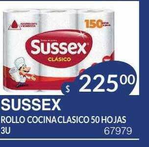 Masivos Sussex rollo cocina clasico 50 hojas oferta