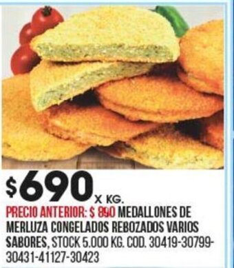Coto Medallones de Merluza Congelados Rebozados Varios Sabores oferta