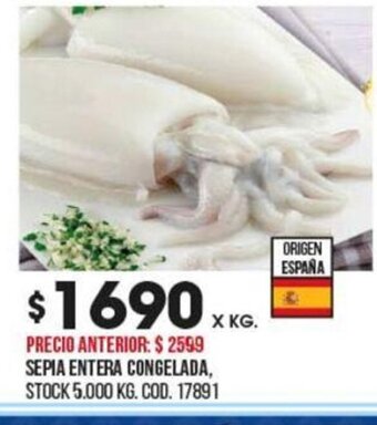 Coto Sepia Entera Congelada oferta