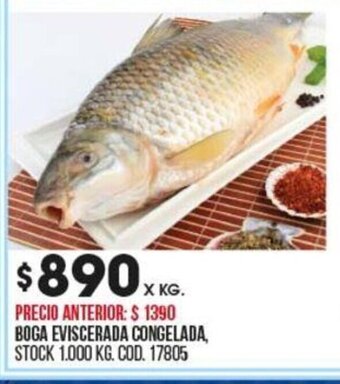 Coto Boga Eviscerada Congelada oferta