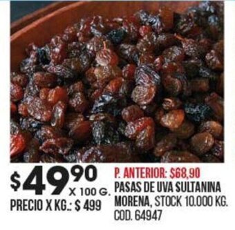 Coto Pasas de Uva Sultanina Morena oferta