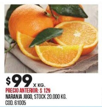 Coto Naranja Jugo oferta