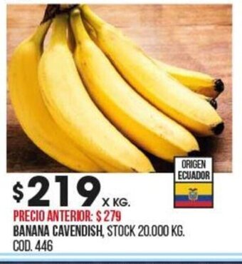 Coto Banana Cavendish oferta
