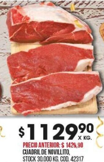 Coto Cuadril De Novillito oferta