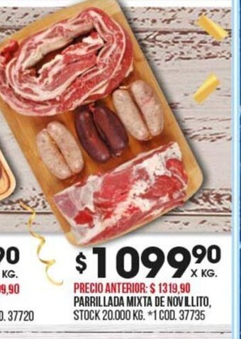 Coto Parrillada Mixta de Novillito oferta