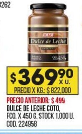 Coto Dulce de Leche Coto oferta