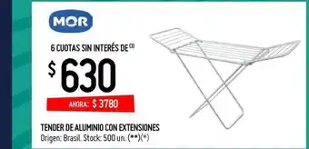 Walmart Tender De Aluminio Con Extensiones oferta