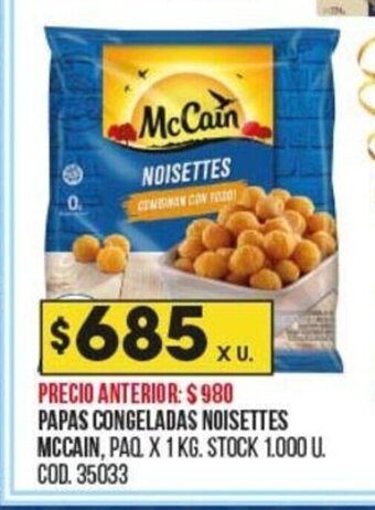 Coto Papas Congeladas Noisettes McCain oferta