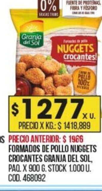 Coto Formados de Pollo Nuggets Crocantes Granja del Sol oferta