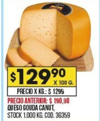 Coto Queso Gouda Canut oferta