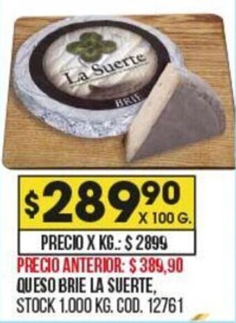 Coto Queso Brie La Suerte oferta