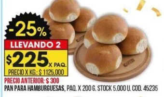 Coto Pan Para Hamburguesas oferta