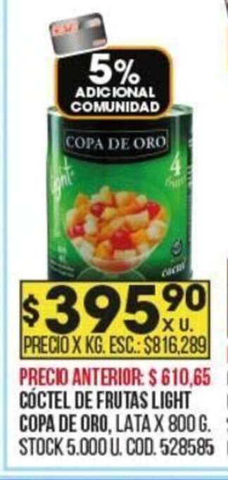 Coto Cóctel de Frutas Light Copa de Oro oferta