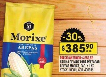 Coto Harina De Maíz Para Preparar Arepas Morixe oferta