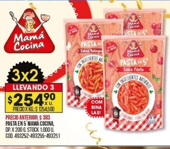 Coto Pasta en 5' Mamá Cocina oferta