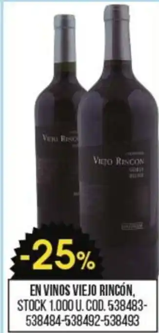 Coto En Vinos Biejo Rincón oferta