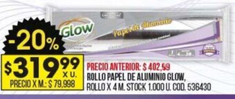 Coto Rollo Papel de Aluminio Glow oferta