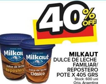 Carrefour Maxi Milkaut Dulce de Leche Familiar oferta