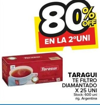Carrefour Maxi Taragui Te Filtro Diamantado x 25 Uni oferta