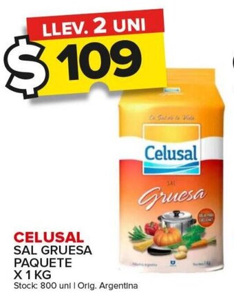 Carrefour Maxi Celusal Sal Gruesa Paquete x 1kg oferta