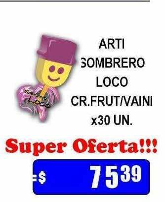 Dulcenter Arti sombrero loco cr frut vaini oferta