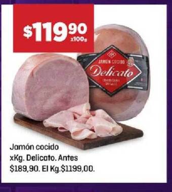 El Nene Jamón cocido delicato oferta