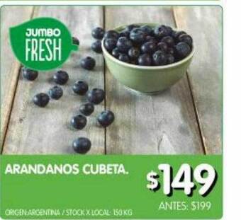 Jumbo Arandanos cubeta oferta