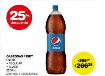 Atomo Conviene Gaseosas diet pepsi 25% descuento oferta