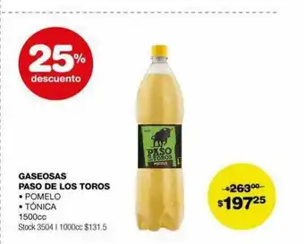 Atomo Conviene Gaseosa spaso de los toros 25% descuento oferta