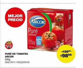 Atomo Conviene Puré de tomates arcor oferta