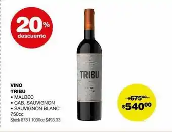 Atomo Conviene Vino tribu 20% descuento oferta
